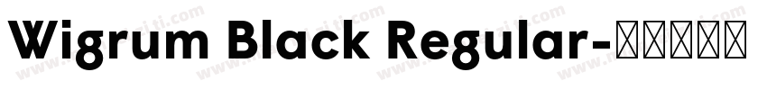 Wigrum Black Regular字体转换